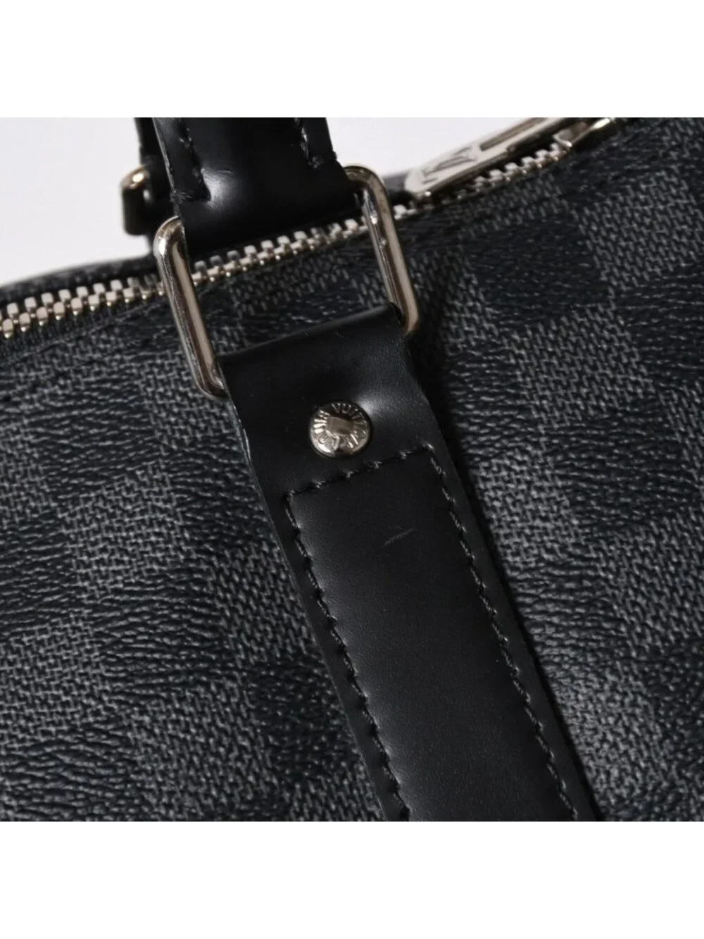 Louis Vuitton Keepall Bandouliere 55 Boston Bag Damier Graphite Black